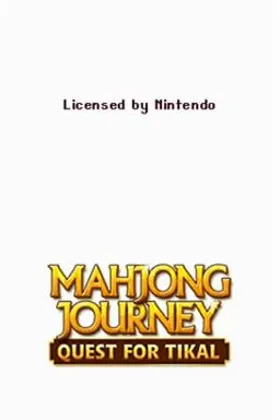 Mahjong Journey - Quest for Tikal (USA) (En,Fr,De,Es,It) screen shot title